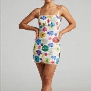 Showpo Salvatrice mesh mini dress NWT